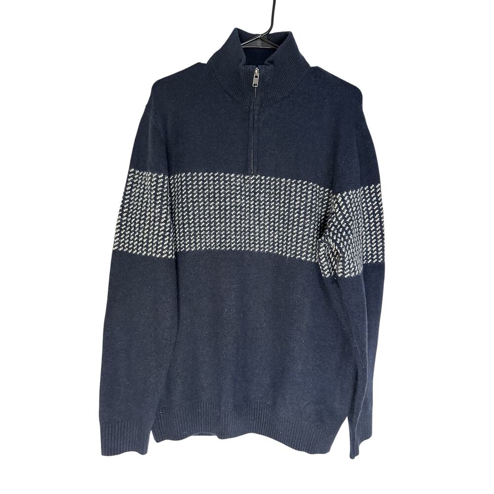 Gap Quarter-Zip Pullover Sweater Navy | Size L Tall